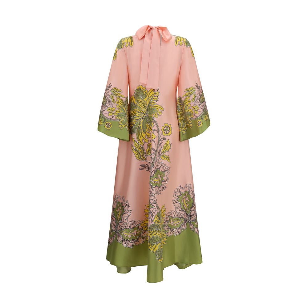 La Double J Multicolor Silk Magnifico Dress