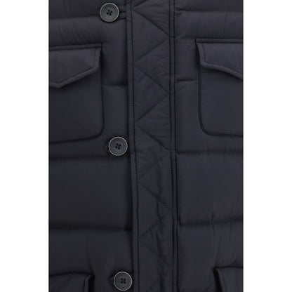 Herno Black Polyester Full-Length Down Jacket