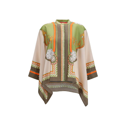 La Double J Multicolor Silk Shirt M