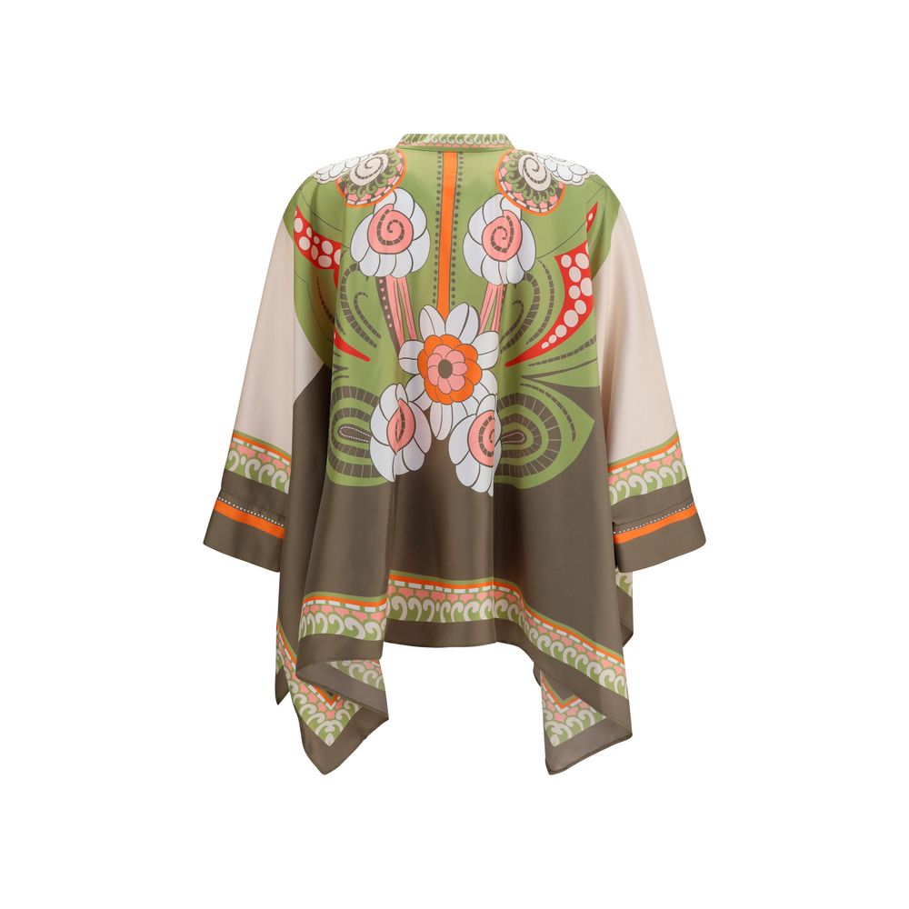 La Double J Multicolor Silk Shirt M