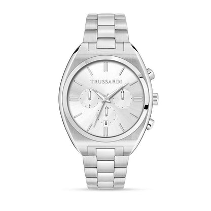 Trussardi Men's Gray Stainless Steel Bracelet Watch, Multifunction