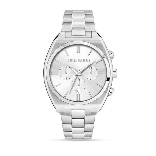 Trussardi Men's Gray Stainless Steel Bracelet Watch, Multifunction