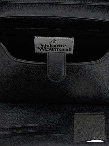 Vivienne Westwood Black Polyethylene Shoulder Bag
