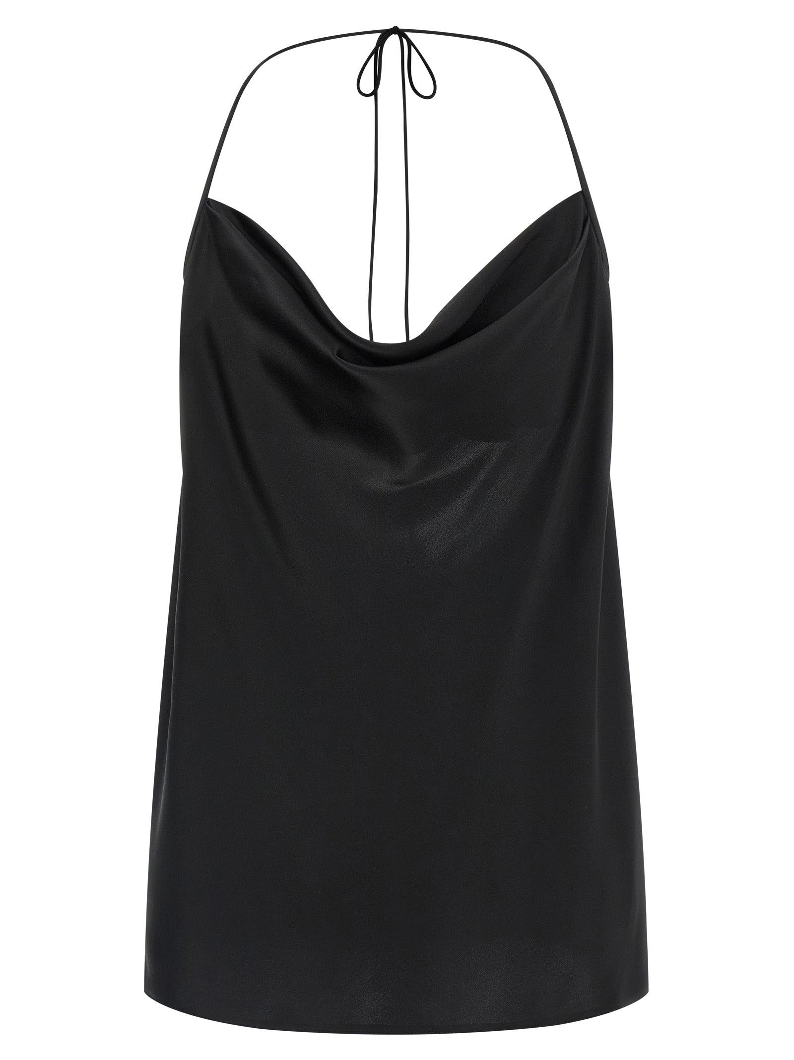 Valentino Garavani Black Silk Tank Top