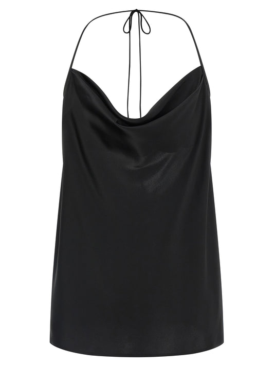 Valentino Garavani Black Silk Tank Top