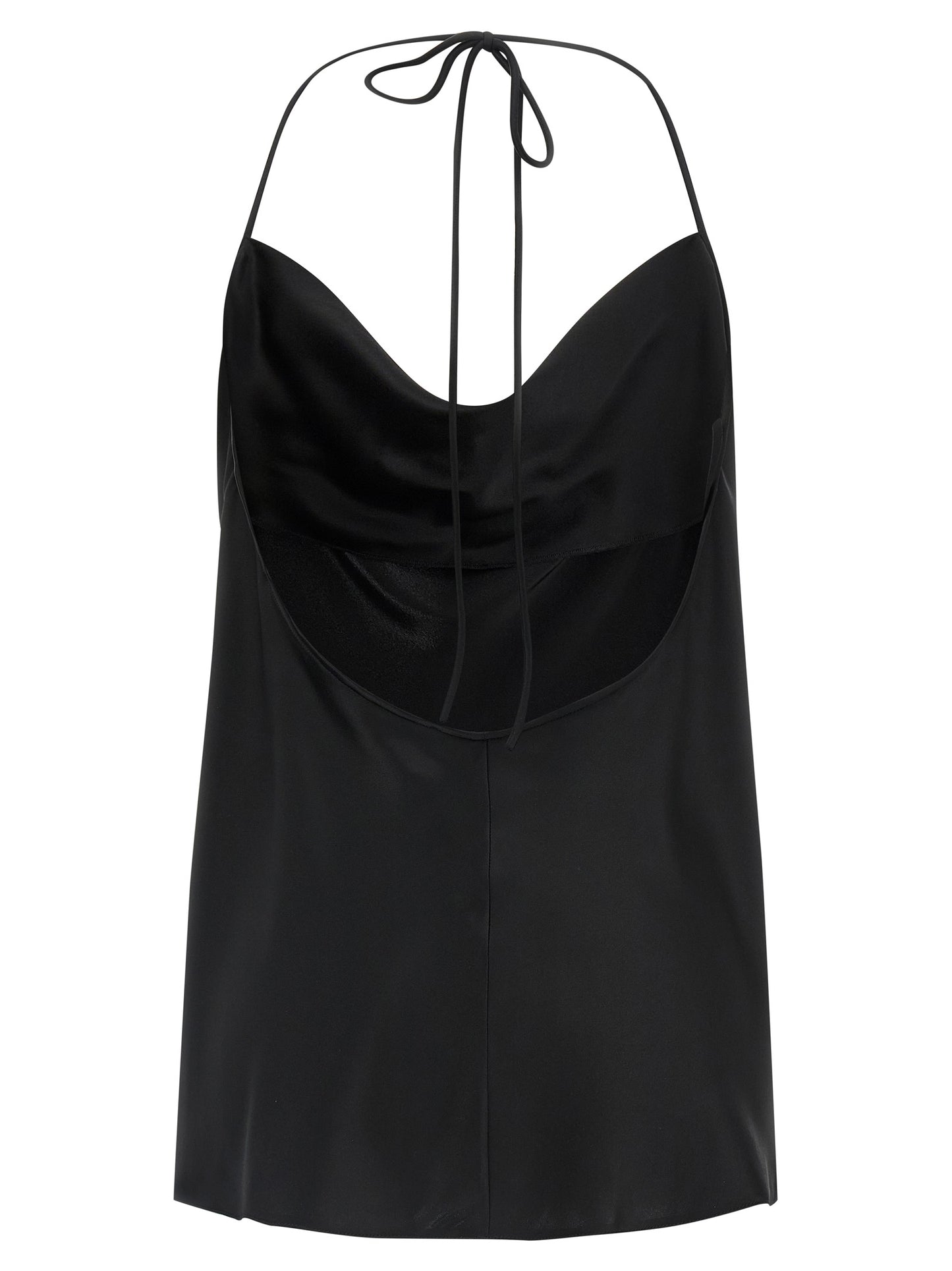 Valentino Garavani Black Silk Tank Top