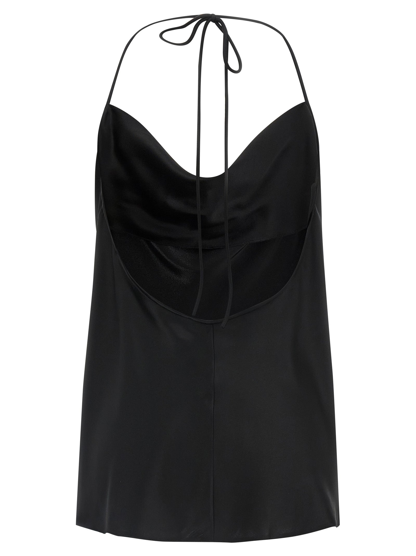 Valentino Garavani Black Silk Tank Top