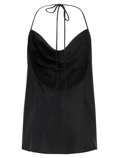 Valentino Garavani Black Silk Tank Top