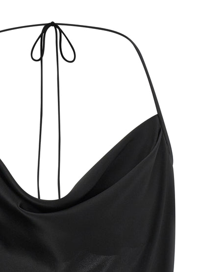 Valentino Garavani Black Silk Tank Top