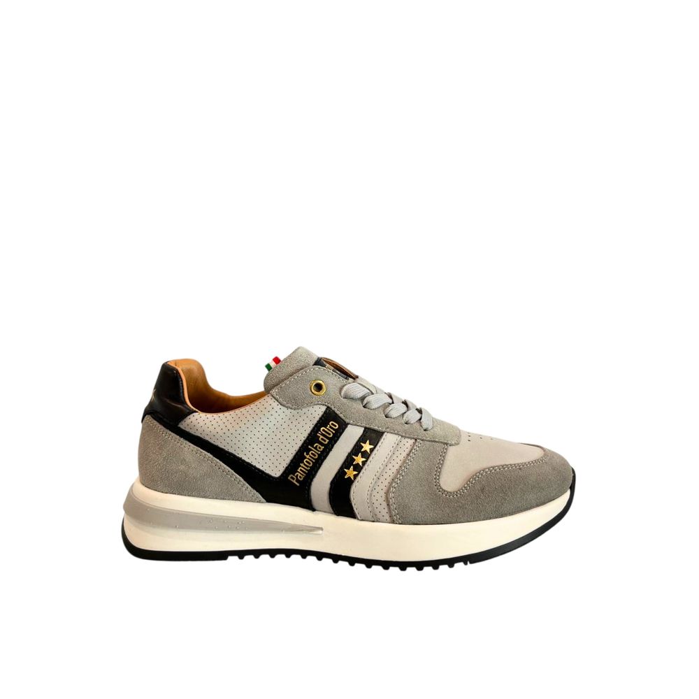 Pantofola D'Oro Grey Suede Men Sneaker EU45/US12