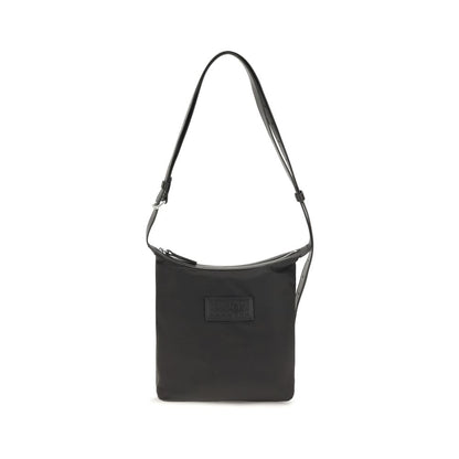MM6 Numeric Vertical Shoulder Bag Black Nylon 18x20x4