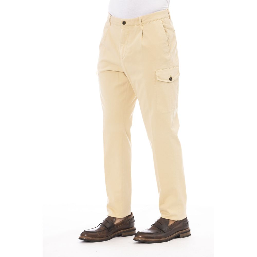 Peserico Beige Cotton Men's Cargo Pants