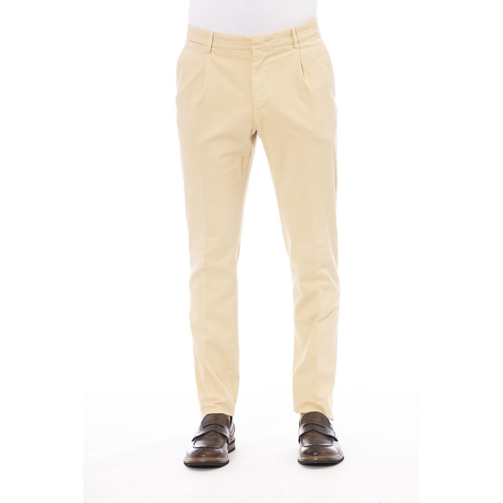 Peserico Beige Cotton Men Pants IT46 | S, IT48 | M, IT50 | L, IT52 | XL, IT54 | XXL