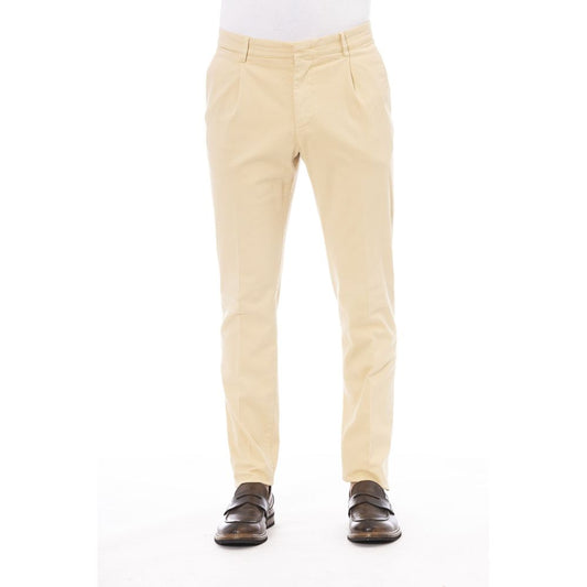 Peserico Beige Cotton Men Pants IT46 | S, IT48 | M, IT50 | L, IT52 | XL, IT54 | XXL