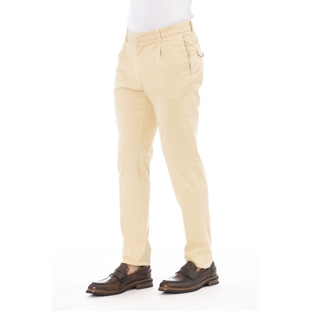 Peserico Beige Cotton Men Pants IT46 | S, IT48 | M, IT50 | L, IT52 | XL, IT54 | XXL
