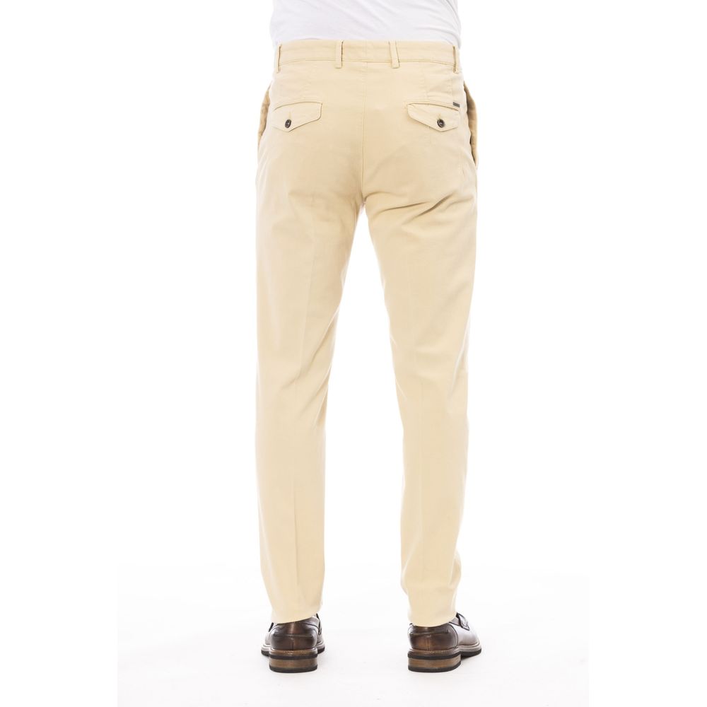 Peserico Beige Cotton Men Pants IT46 | S, IT48 | M, IT50 | L, IT52 | XL, IT54 | XXL