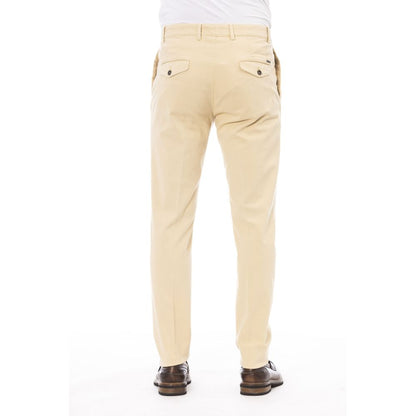Peserico Beige Cotton Men Pants IT46 | S, IT48 | M, IT50 | L, IT52 | XL, IT54 | XXL