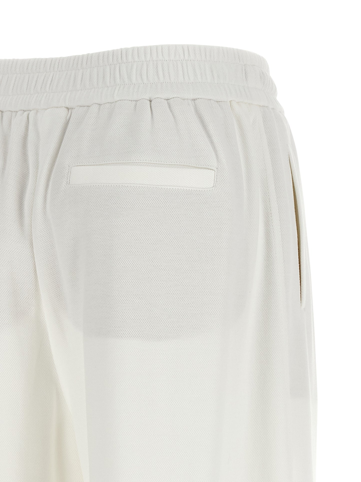 Brunello Cucinelli White Cotton Joggers