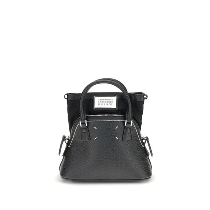 Maison Margiela Black Calf Leather Bos Taurus Shoulder Bag