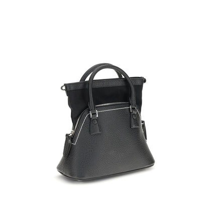 Maison Margiela Black Calf Leather Bos Taurus Shoulder Bag