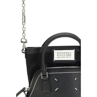 Maison Margiela Black Calf Leather Bos Taurus Shoulder Bag