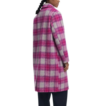 Desigual COAT_PINKCHECK 25WWEW15 Women's Coat Multicolor IT40|S