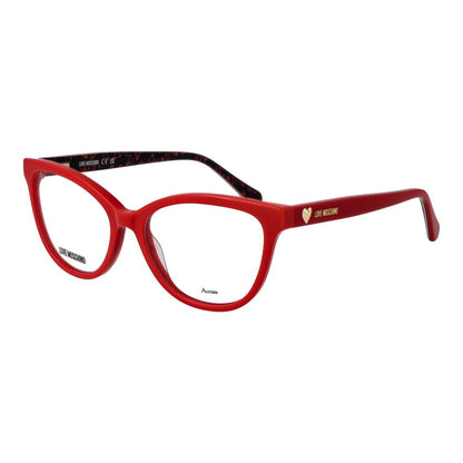Love Moschino Multicolor Acetate Glasses (Frames) - Red Cat Eye Design