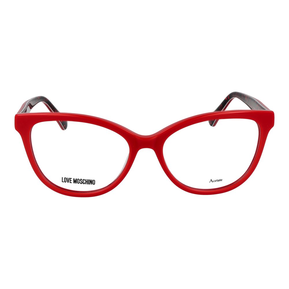 Love Moschino Multicolor Acetate Glasses (Frames) - Red Cat Eye Design
