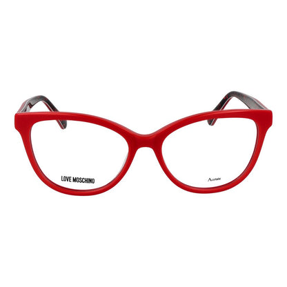 Love Moschino Multicolor Acetate Glasses (Frames) - Red Cat Eye Design