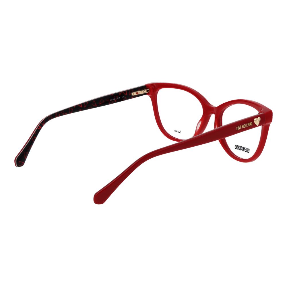 Love Moschino Multicolor Acetate Glasses (Frames) - Red Cat Eye Design