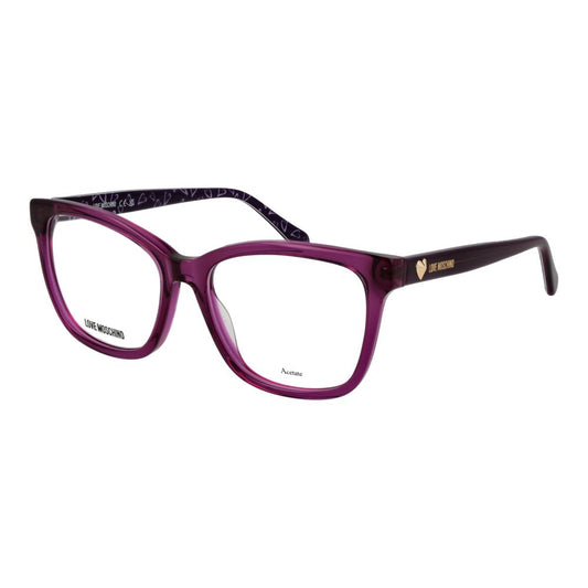 Love Moschino Women’s Optical Glasses – Purple Square Frame, 54mm