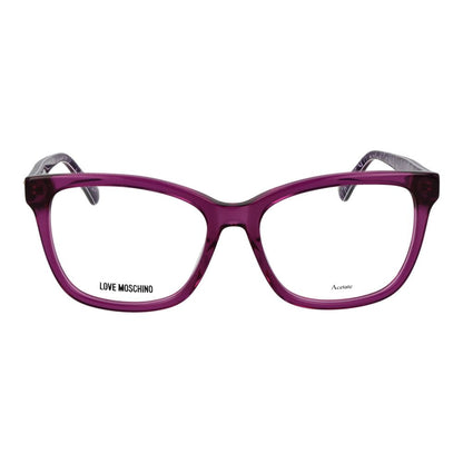Love Moschino Women’s Optical Glasses – Purple Square Frame, 54mm