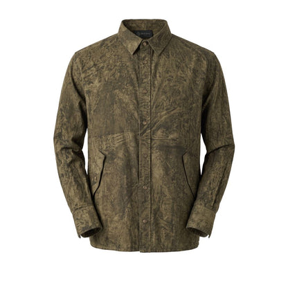 Mr&Mrs Italy Green Viscose Men's Shirt L