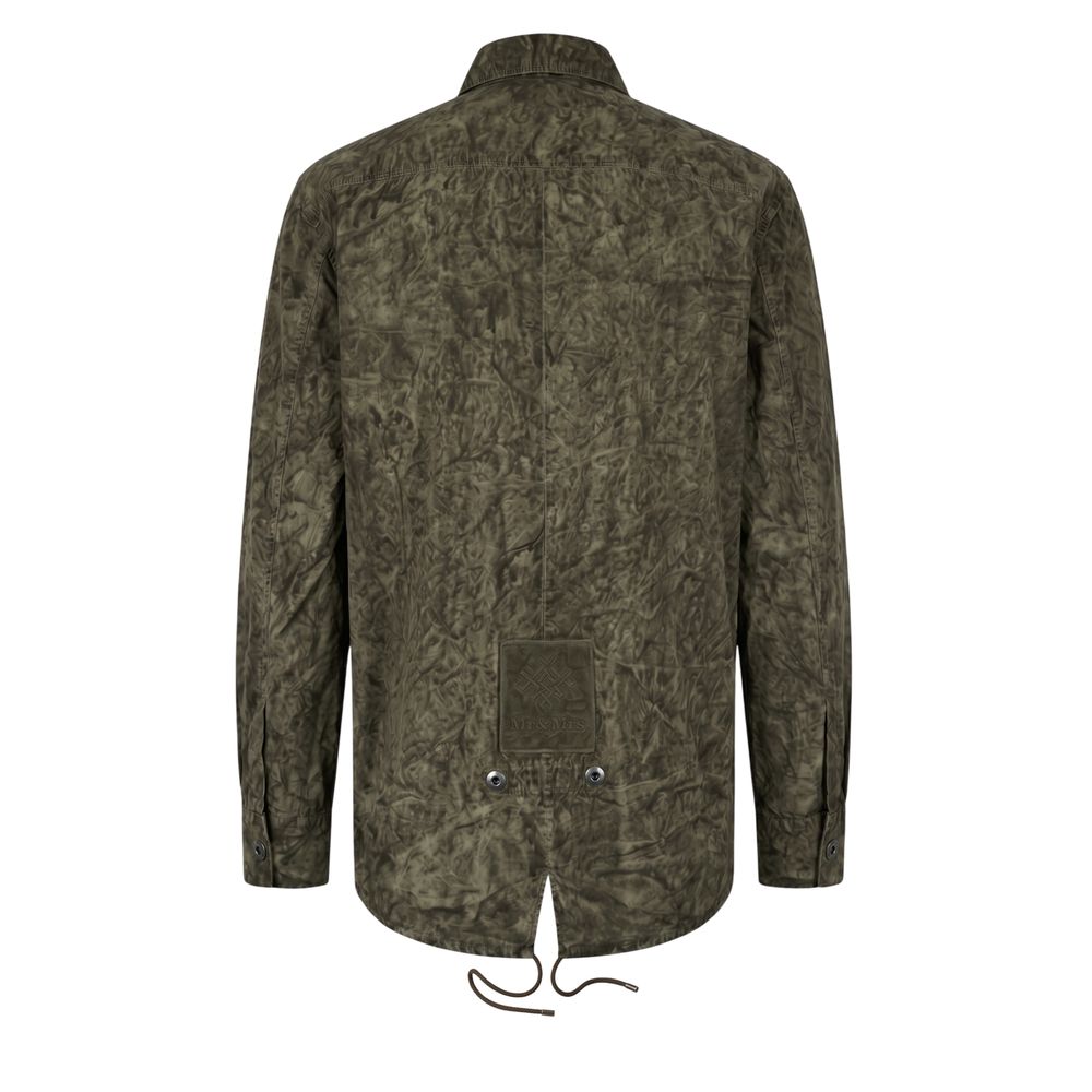 Mr&Mrs Italy Green Viscose Men's Shirt L