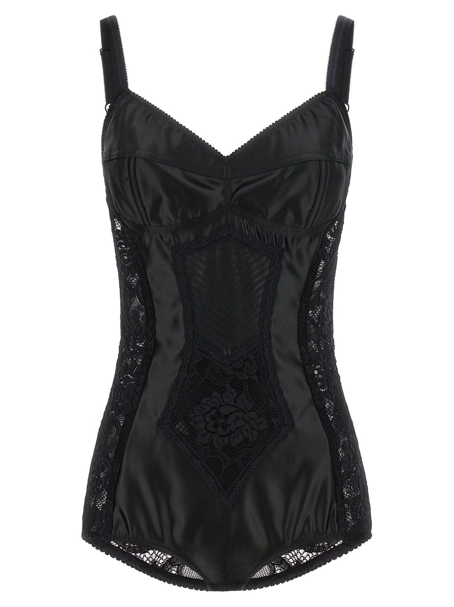 Dolce & Gabbana Black Polyamide Bodysuit IT42