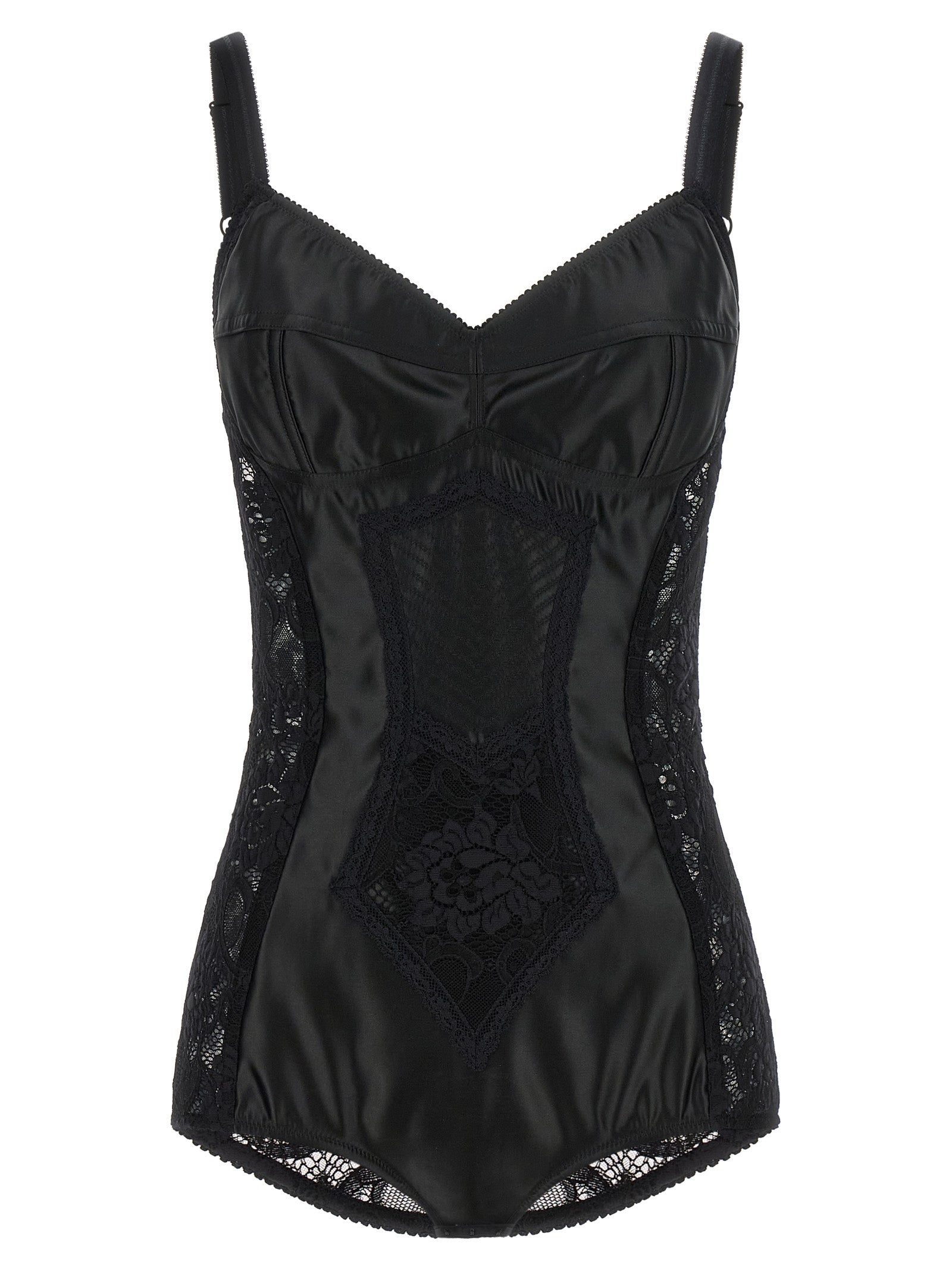 Dolce & Gabbana Black Polyamide Bodysuit IT42