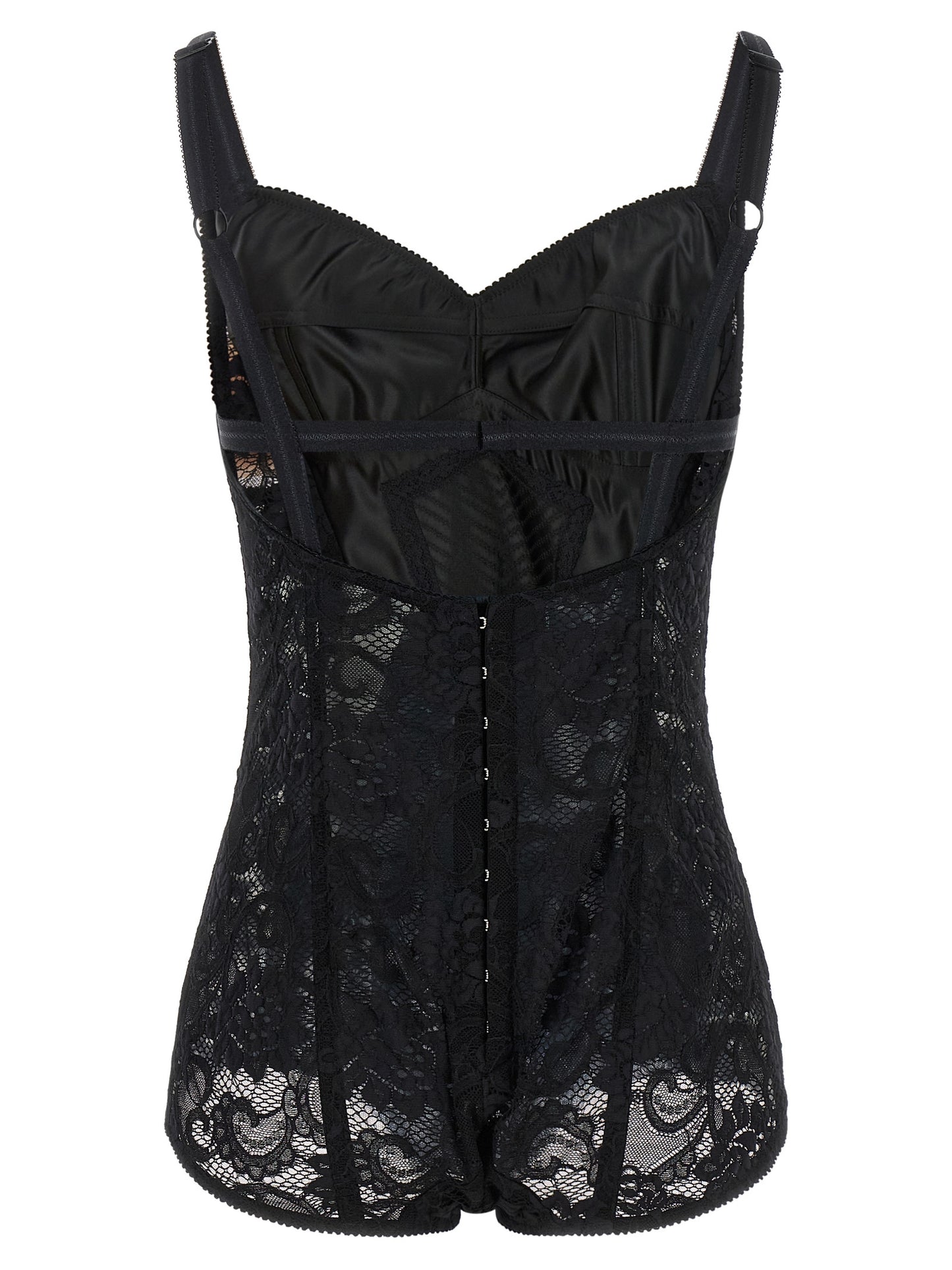 Dolce & Gabbana Black Polyamide Bodysuit IT42