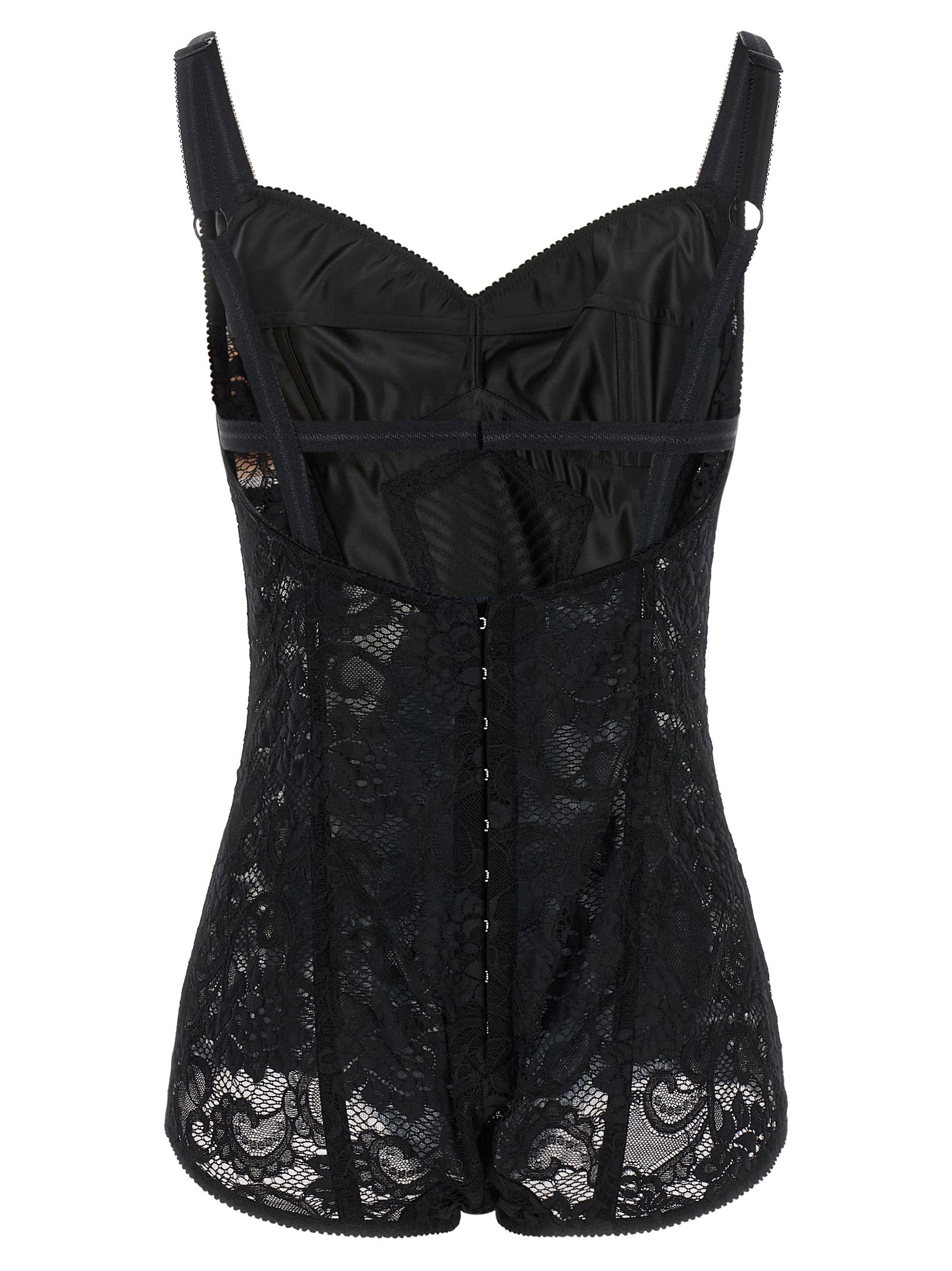 Dolce & Gabbana Black Polyamide Bodysuit IT42