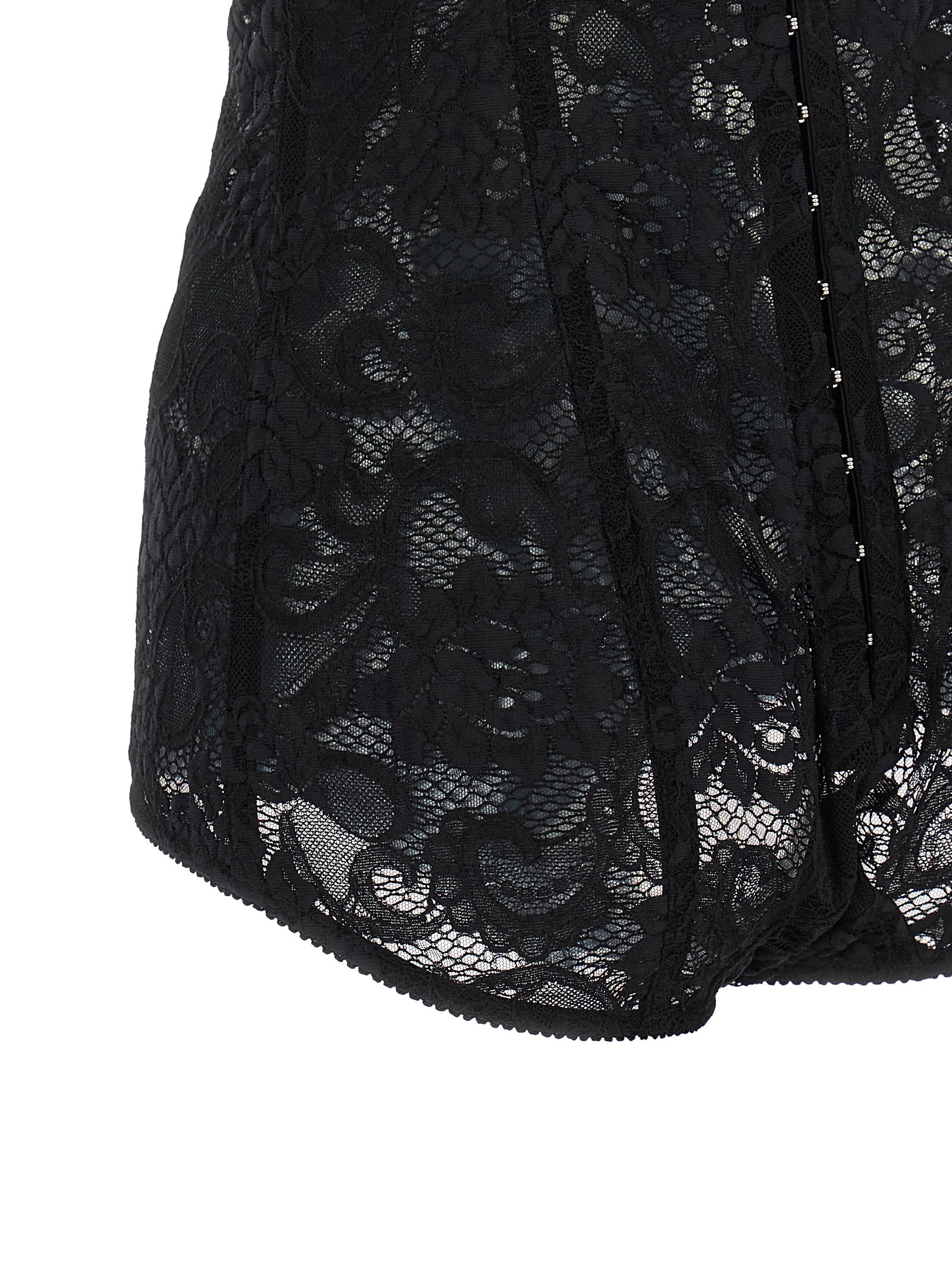 Dolce & Gabbana Black Polyamide Bodysuit IT42