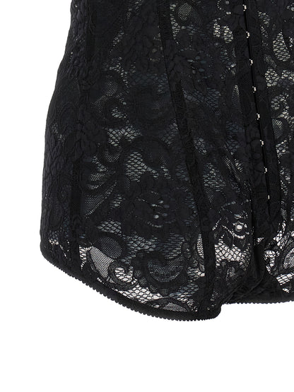 Dolce & Gabbana Black Polyamide Bodysuit IT42