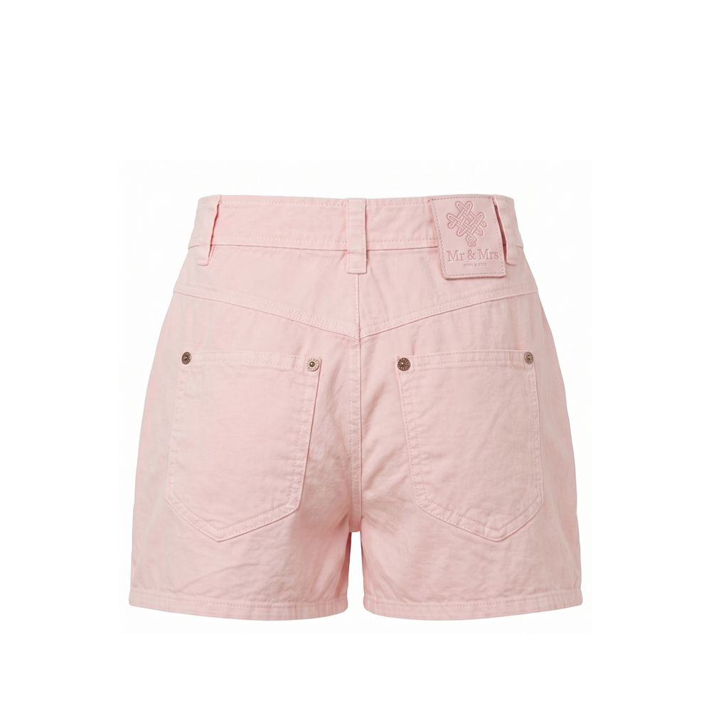 Mr&Mrs Italy Pink Cotton Women Shorts S