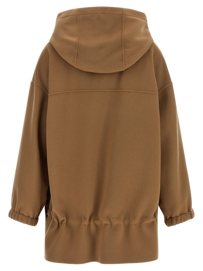 S Max Mara Brown Wool Coat
