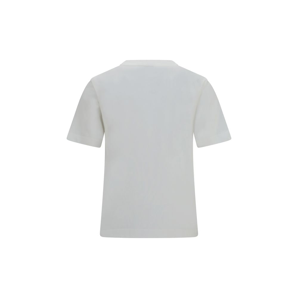Burberry Knight Stamp Check White Cotton T-Shirt Women’s Size L