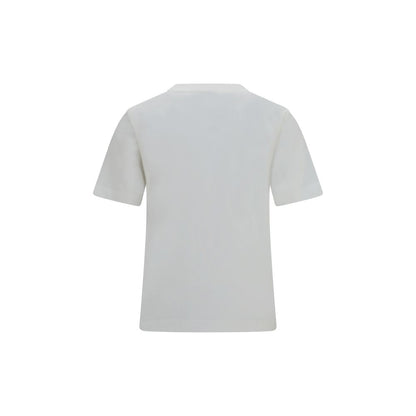Burberry Knight Stamp Check White Cotton T-Shirt Women’s Size L