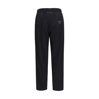 MM6 Maison Margiela Black Polyester Casual Pants