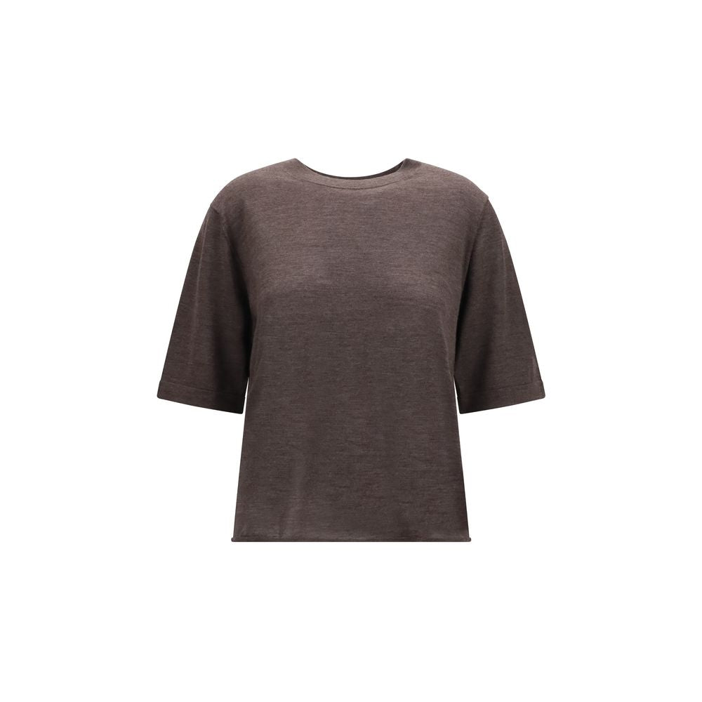 Loulou De Saison Nala Brown Cashmere T-Shirt L