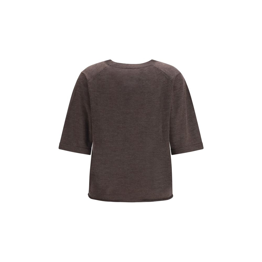 Loulou De Saison Nala Brown Cashmere T-Shirt L