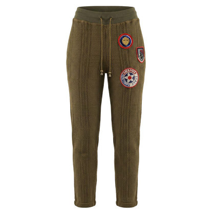 Mr&Mrs Italy Green Knit Mesh Jogger Pants S