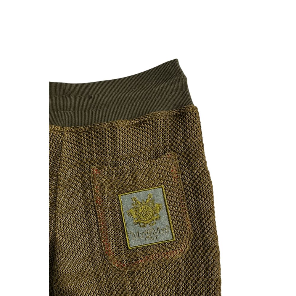 Mr&Mrs Italy Green Knit Mesh Jogger Pants S