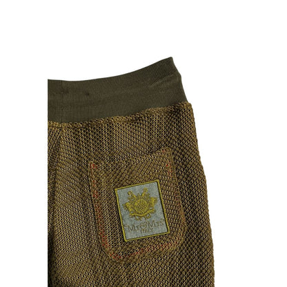 Mr&Mrs Italy Green Knit Mesh Jogger Pants S